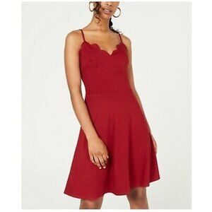 Rosie Harlow Red Scallop Flare Dress